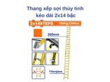  Thang xếp sợi thủy tinh kéo dài 2×14 bậc Wadfow WLD0928 