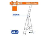  Thang Xếp Nhôm Kéo Dài 3 Đoạn 3x9 WADFOW WLD6H39 