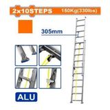  Thang nhôm trượt 2x10 bậc Wadfow WLD8H20 