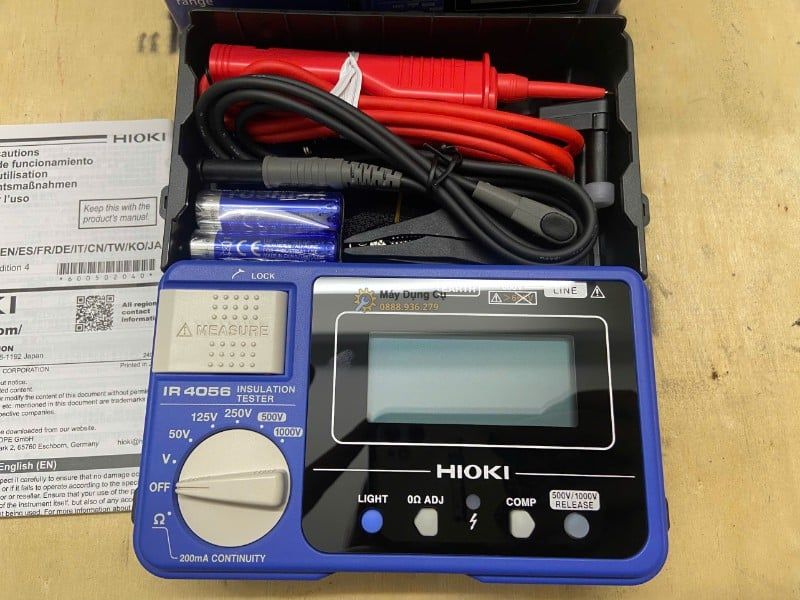  ĐỒNG HỒ ĐO ĐIỆN TRỞ CÁCH ĐIỆN HIOKI IR4056-21 - MÁY ĐO CÁCH ĐIỆN 5 THANG CHO THỢ ĐIỆN VÀ BẢO TRÌ 