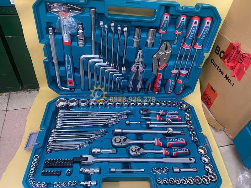  Bộ đồ nghề cầm tay Total THKTHP21426 142 chi tiết 