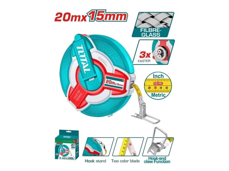  Thước Dây Sợi Thủy Tinh (20m) Total TMTF18206 