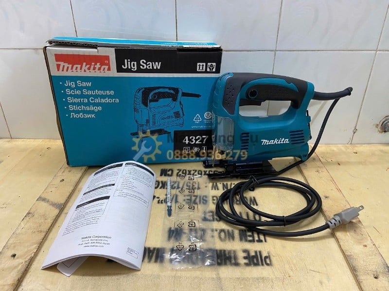  MÁY CƯA LỌNG 65MM 450W MAKITA 4327 - GỌN, DỄ CẮT CONG, PHÙ HỢP XƯỞNG MỘC VÀ DIY 