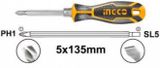  135mm Tuốc nơ vít 2 đầu Ingco AKISD0203 