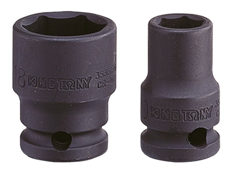  Tuýp 14mm 3/8 Kingtony 353514M loại ngắn 6 cạnh màu đen 