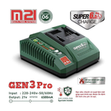  Đế sạc pin nhanh 21V Dekton M21-S65PRO 