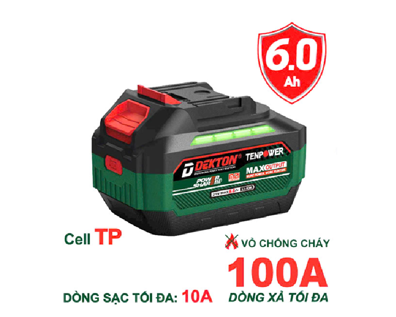  Pin Dekton 21V 6.0Ah M21-B6015PRO 