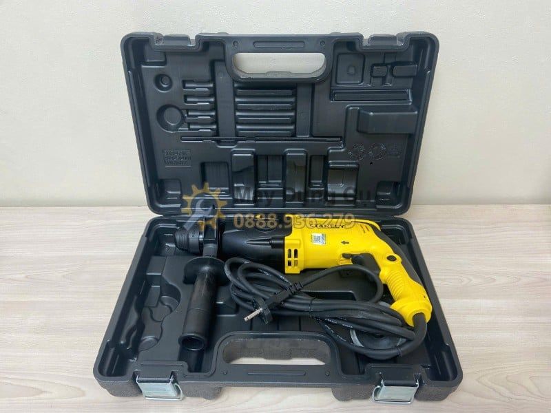  MÁY KHOAN 26MM STANLEY SHR263KA-B1 - KHOAN BÊ TÔNG 800W, SDS-PLUS, 3 CHẾ ĐỘ CHO CÔNG TRÌNH 