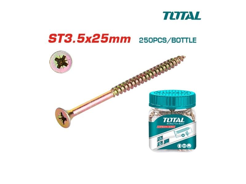  Bộ 250 vít bắt gỗ ST3.5x25mm TOTAL WJBS3502511 