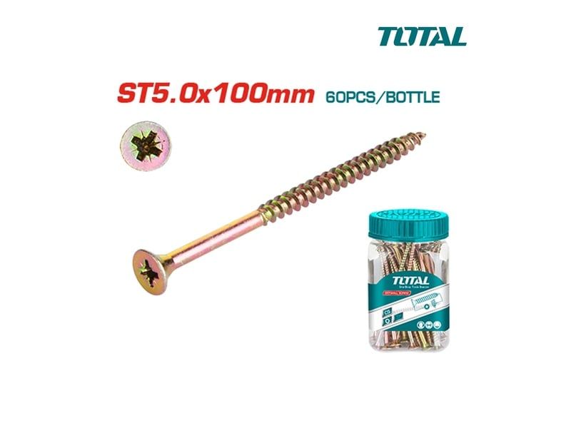  Bộ 60 vít bắt gỗ ST5.0x100mm TOTAL WJBS5010011 