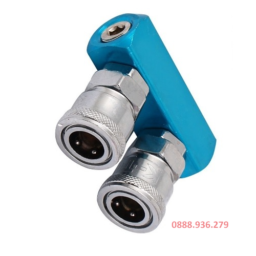  Bộ đầu nối nhanh CYT chia 2 đầu ống hơi khí nén bằng thép SML 