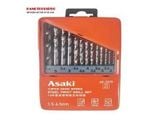  Bộ Mũi Khoan HSS Asaki AK-3570 