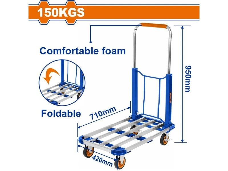  Xe Đẩy Tay Có Thể Gập Lại 150kg WADFOW WWB9A15 