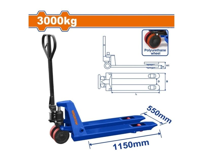  Xe nâng tay 3 tấn Wadfow WNH1R30 