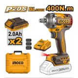 Máy siết bu lông dùng pin 20V-400Nm INGCO CIWLI2040 