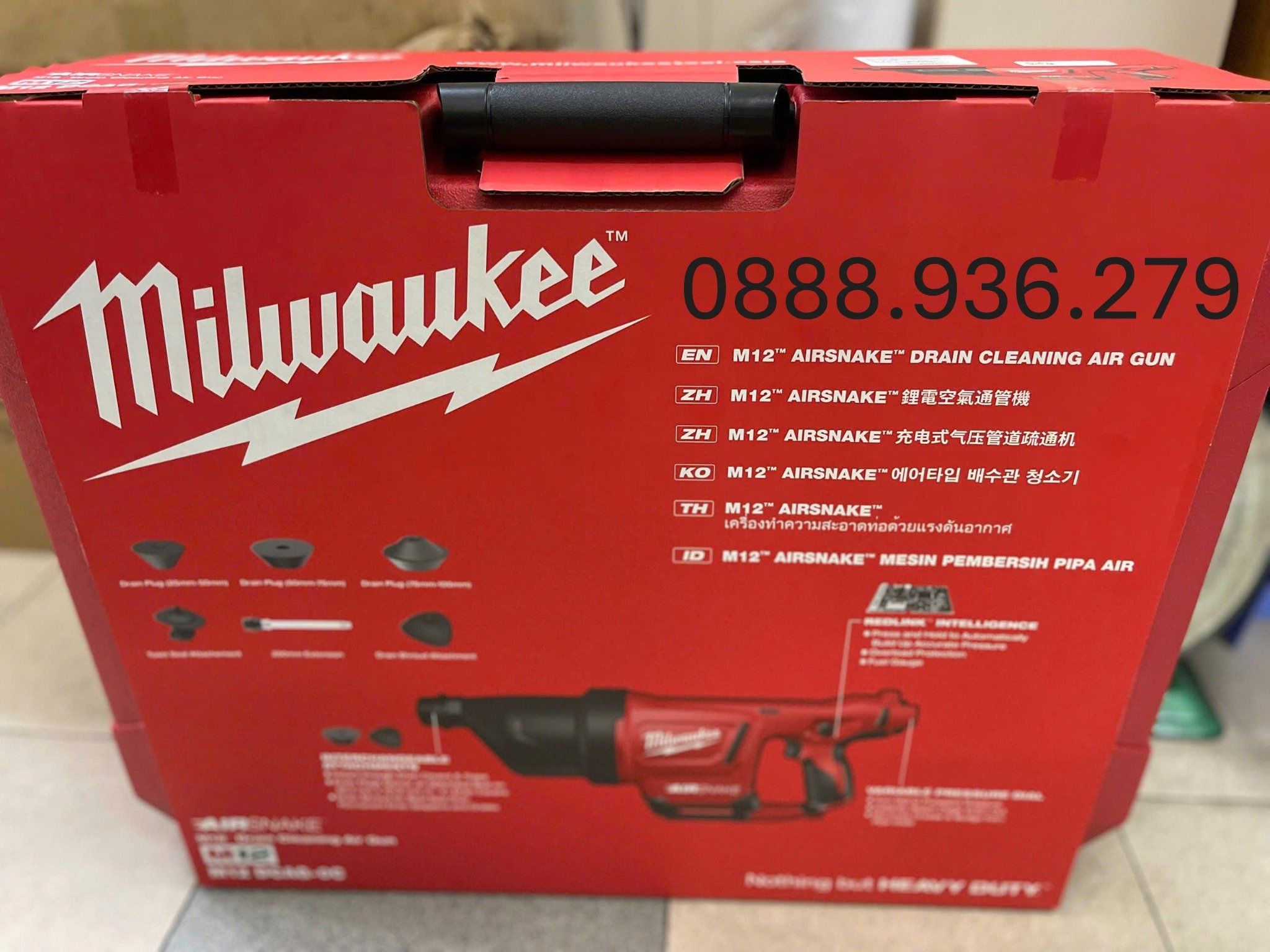 Máy Thông Tắc Hơi Milwaukee M12 DCAG-0C ( Chưa Pin & Sạc ) 