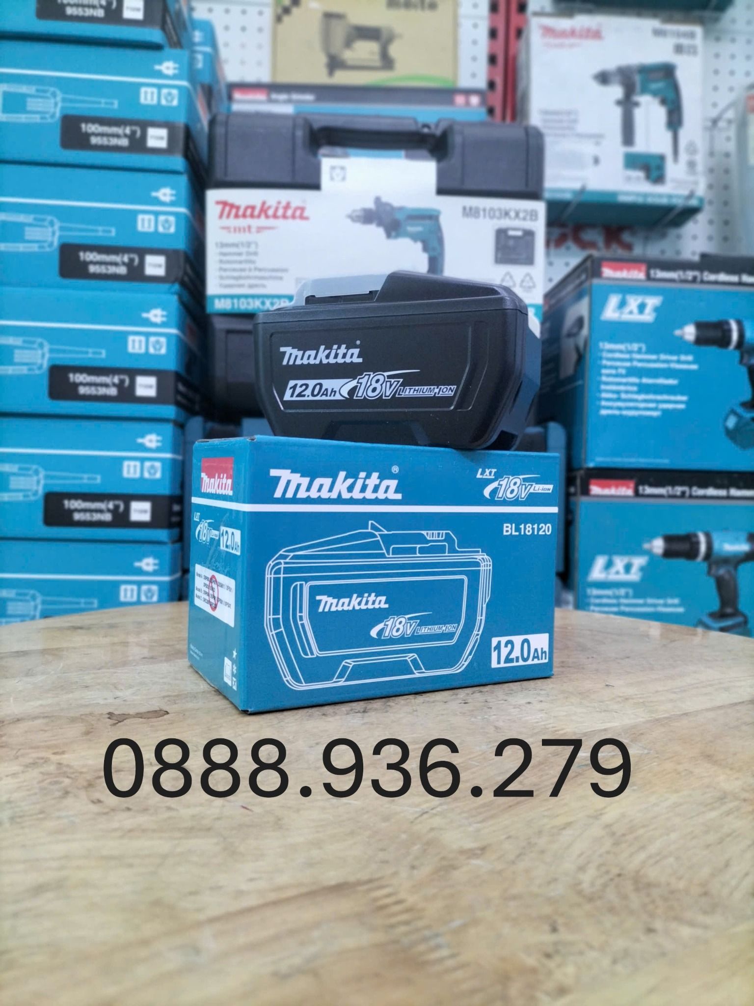  Pin Makita 18V 12Ah PIN BL18120 Li-Ion 1915J2-8 