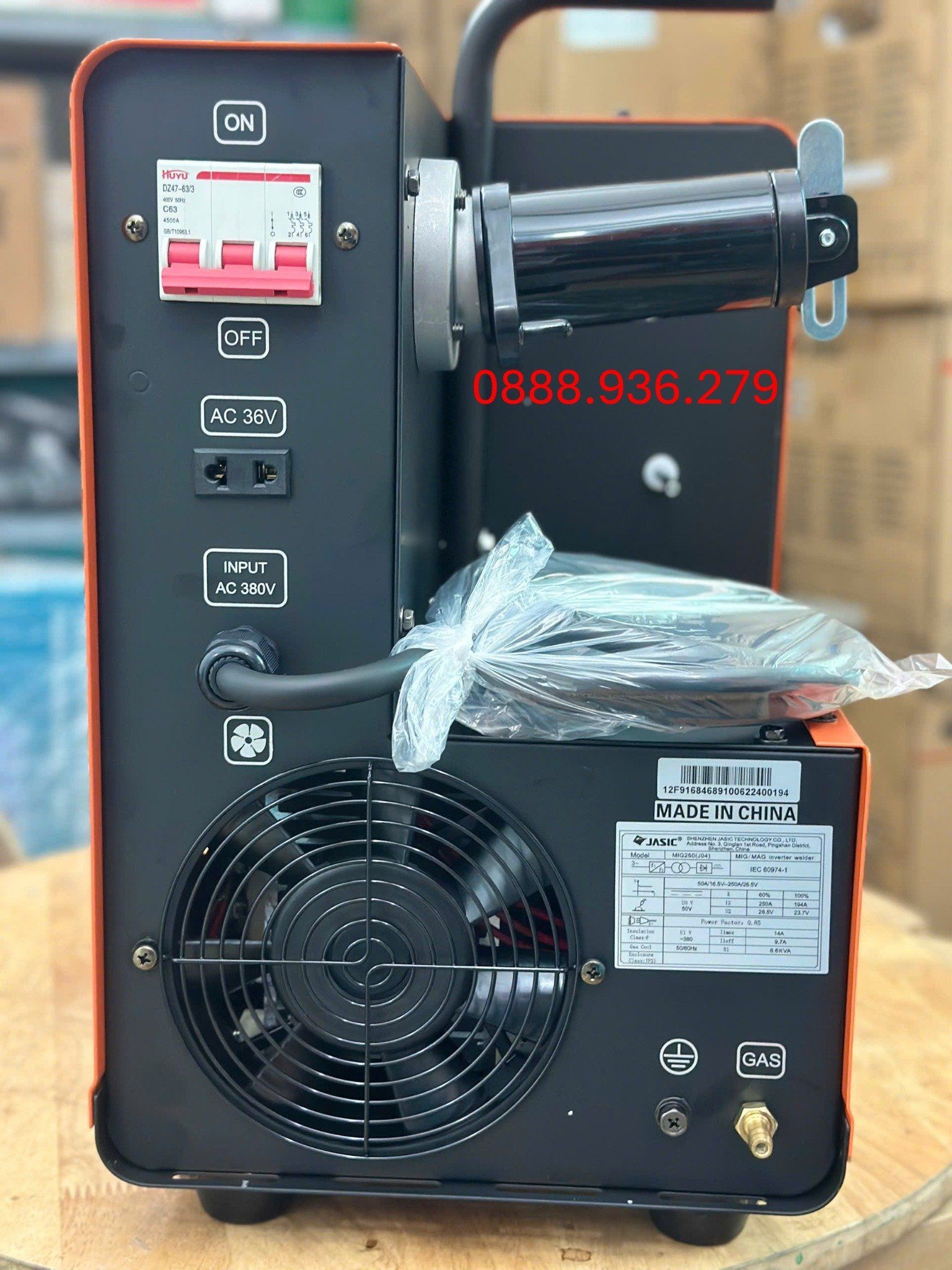  MÁY HÀN MIG ĐẦU LIỀN 380V JASIC MIG250 J04 