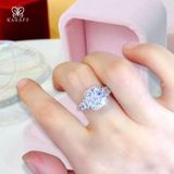  Nhẫn Nam Karaff Mosanite 3 Carat Nước D – Trang Sức Bạc 925 Mạ Rodium 