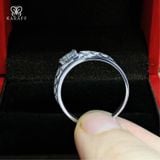  Nhẫn Nam Moissanite 1 Carat nước D - Trang Sức Bạc 925 Mạ Rhodium 