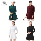  Váy Nữ Dài Tay Kiểu Quần Vợt Cổ Polo Thể Thao Karaff 
