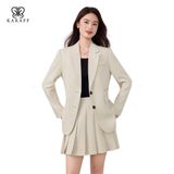 Bộ Vest Nữ Công Sở Kèm Váy Xếp Ly Karaff 