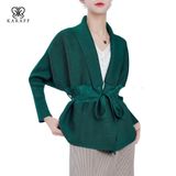  Áo Khoác Dệt Kim Cardigan Nữ Xếp Ly Kiểu Hàn Quốc 