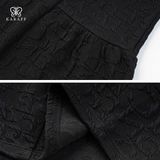  Đầm Nữ Karaff Ngắn Tay Cổ Tròn 