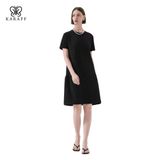  Đầm Nữ Karaff Ngắn Tay Cổ Tròn 