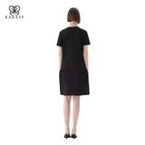  Đầm Nữ Karaff Ngắn Tay Cổ Tròn 
