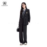  Áo Khoác Vest Đen Nữ Karaff 