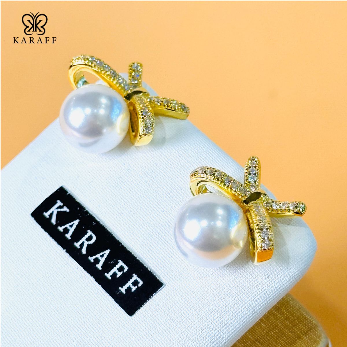  Khuyên Tai Karaff Mirael - Trang Sức Bạc 925 Mạ Vàng 24K 