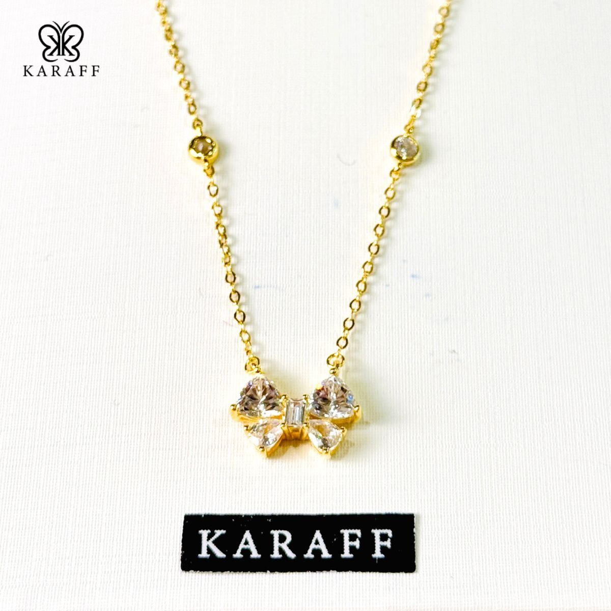  Dây Chuyền Nữ Karaff Lina Ray - Trang Sức Bạc 925 Mạ Vàng 24K 