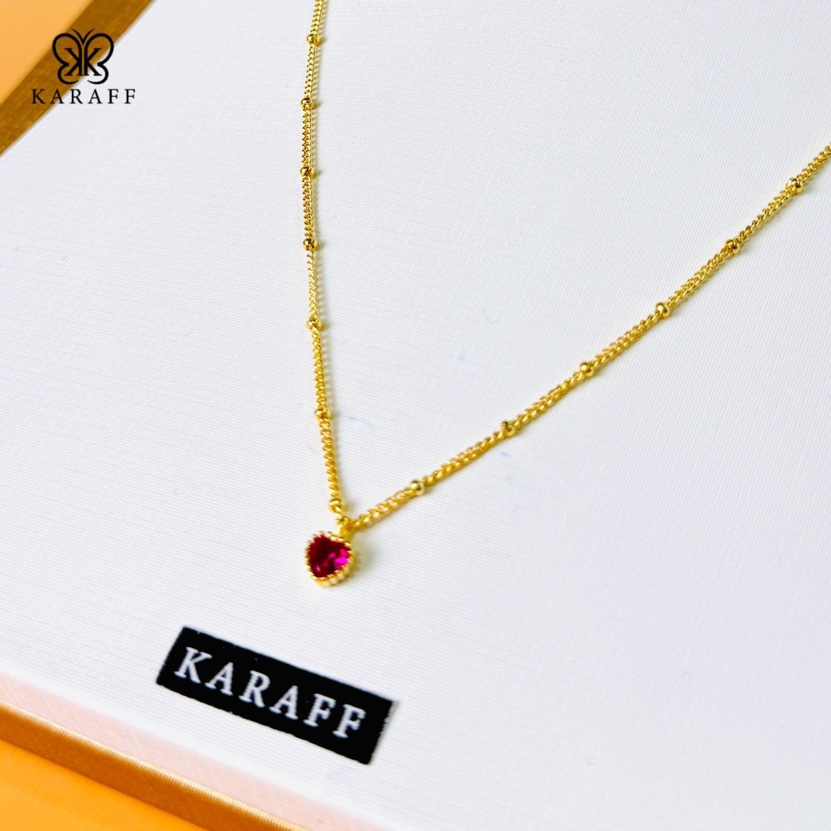  Dây Chuyền Karaff Inner Flame - Trang Sức Bạc 925 Mạ Vàng 24K 