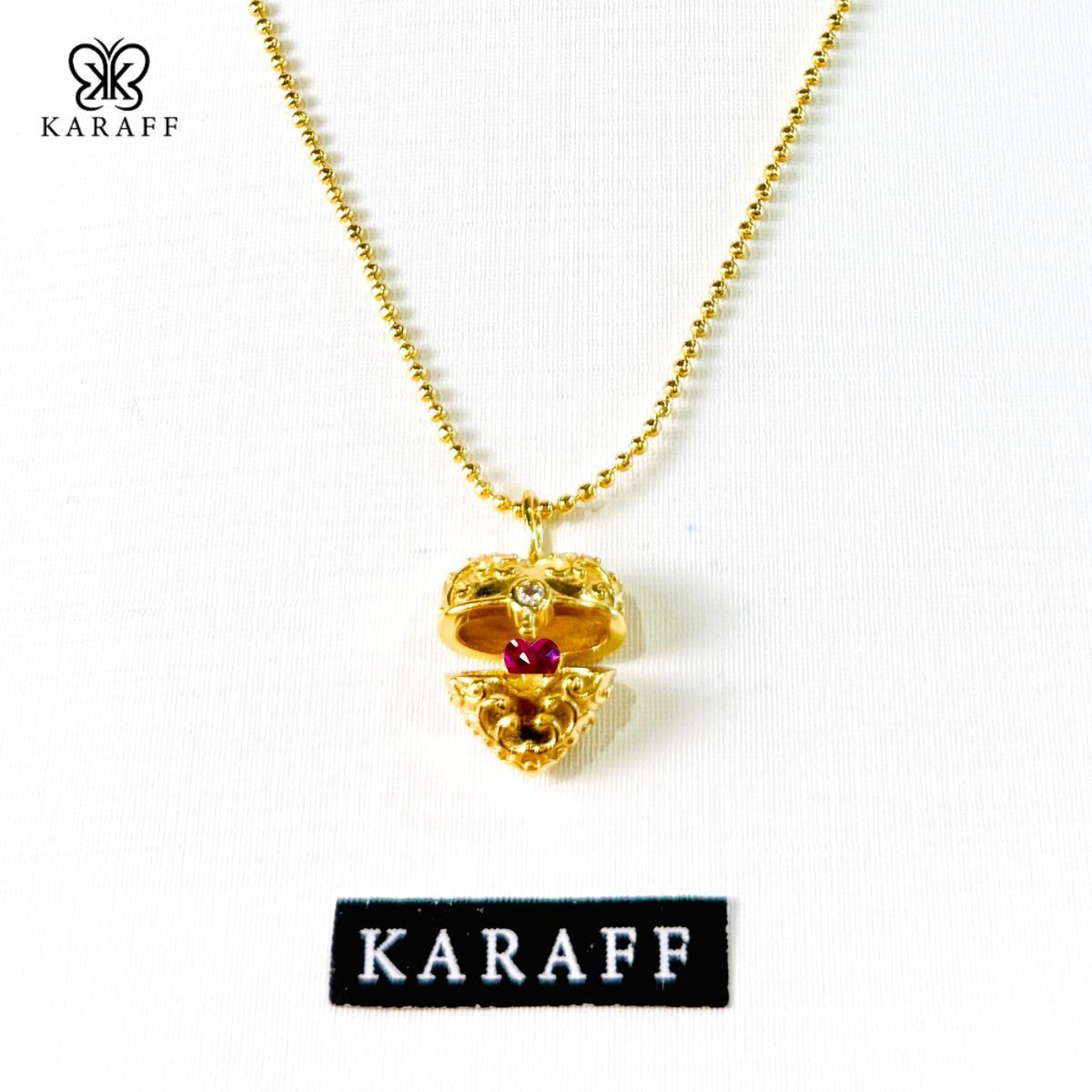  Dây Chuyền Karaff Verita Ros- Trang Sức Bạc 925 Mạ Vàng 24K 