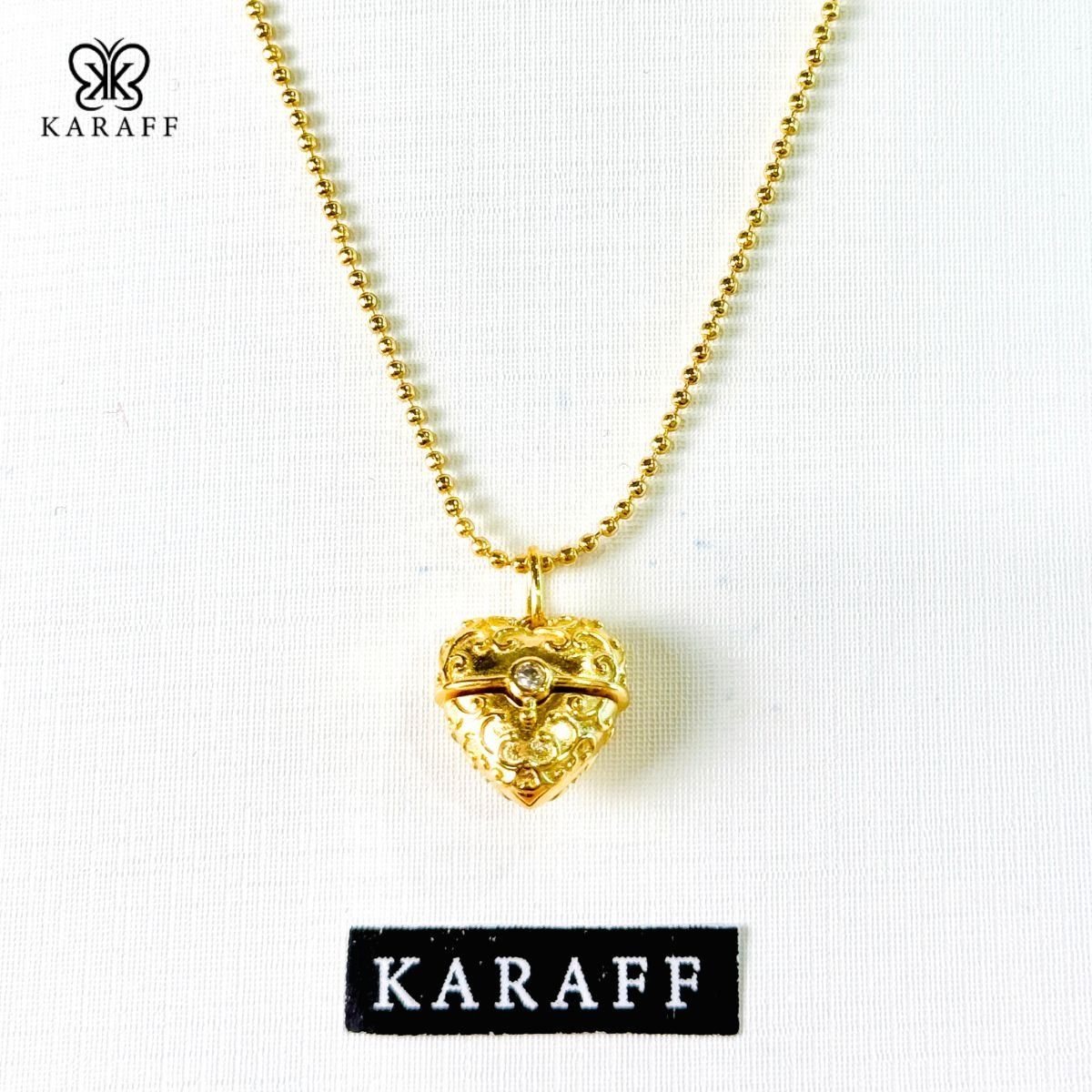  Dây Chuyền Karaff Verita Ros- Trang Sức Bạc 925 Mạ Vàng 24K 
