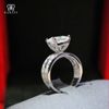 Nhẫn Nam Moissanite 3 Carat nước D - Trang Sức Bạc 925 Mạ Rhodium