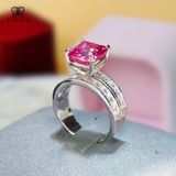  Nhẫn Nam Moissanite 3 Carat Nước D - Trang Sức Bạc 925 Mạ Rhodium 