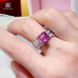  Nhẫn Nam Moissanite 3 Carat Nước D - Trang Sức Bạc 925 Mạ Rhodium 