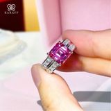  Nhẫn Nam Moissanite 3 Carat Nước D - Trang Sức Bạc 925 Mạ Rhodium 