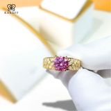  Nhẫn Nam Moissanite 1 Carat nước D - Trang Sức Bạc 925 Mạ Rhodium 