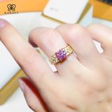  Nhẫn Nam Moissanite 1 Carat nước D - Trang Sức Bạc 925 Mạ Rhodium 