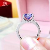  Nhẫn Nam Moissanite 5 Carat nước D - Trang Sức Bạc 925 Mạ Rhodium 