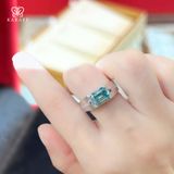  Nhẫn Nam Moissanite 1 Carat Nước D - Trang Sức Bạc 925 Mạ Rhodium 