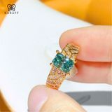  Nhẫn Nam Moissanite 1 Carat nước D - Trang Sức Bạc 925 Mạ Rhodium 