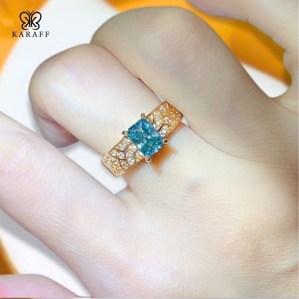  Nhẫn Nam Moissanite 1 Carat nước D - Trang Sức Bạc 925 Mạ Rhodium 