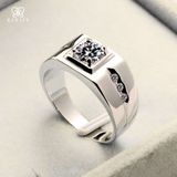  Nhẫn Nam Moissanite - Trang Sức Bạc 925 Mạ Rhodium 