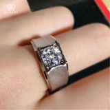  Nhẫn Nam Moissanite - Trang Sức Bạc 925 Mạ Rhodium 