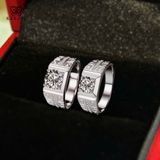  Nhẫn Nam Moissanite 1 Carat nước D - Trang Sức Bạc 925 Mạ Rhodium 