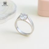  Nhẫn Nam Moissanite 2 Carat Nước D - Trang Sức Bạc 925 Mạ Rhodium 